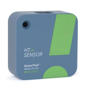 HT.w Smart Temperature Sensor & Humidity Sensor - Bluetooth Thermometer and Hygrometer with App Monitoring - Water Resistant Temperature and Humidity Monitor for RV, Humidor, Fridge & More