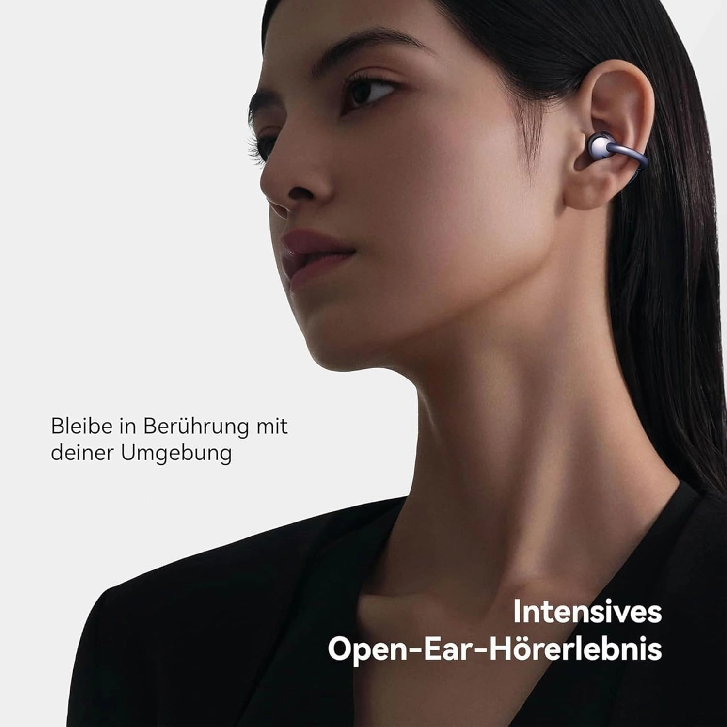 Huawei FreeClip Wireless Earbuds - Open Bluetooth Headphones, Durable Battery and AI Clear Sound - Lightweight in-Ear Headphones, IP54 Dustproof and Waterproof (Rose Gold)