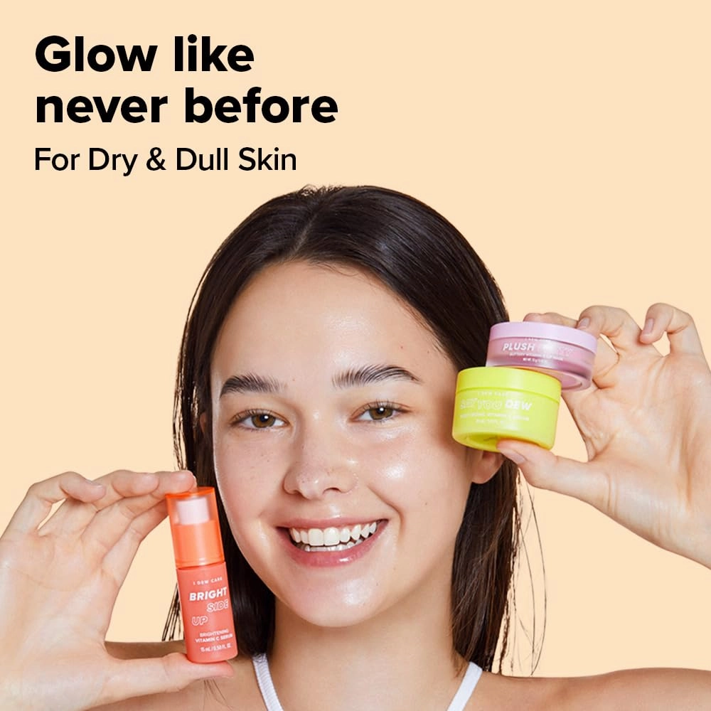 I DEW CARE Skin Care Set - Vitamin To Glow Pack | Niacinamide, Glass Skin Smoother, Vegan, Cruelty Free, Travel Size, Moisturizing Balm, For Dry Lips, Nourish and Hydrate, Illuminating