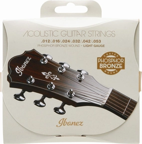 Ibanez Phospher Bronze Acoustic Guitar Strings-Light Guage (IACSP6C)