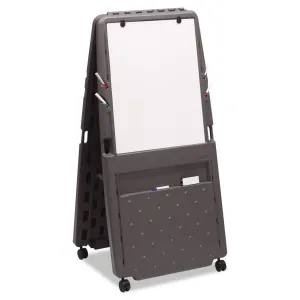 Iceberg Ingenuity Presentation Flipchart Easel, Office Supplies, Dry Erase Surface, Charcoal, 34" L x 30" W x 71" H