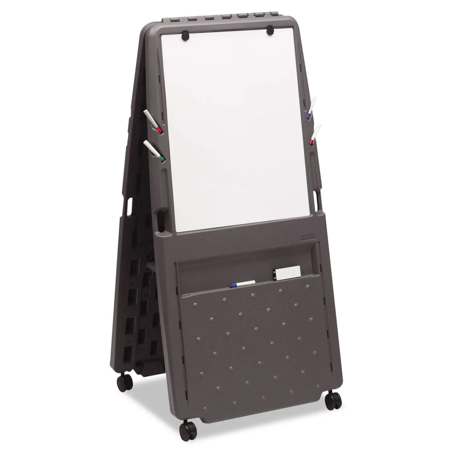 Iceberg Ingenuity Presentation Flipchart Easel, Office Supplies, Dry Erase Surface, Charcoal, 34" L x 30" W x 71" H