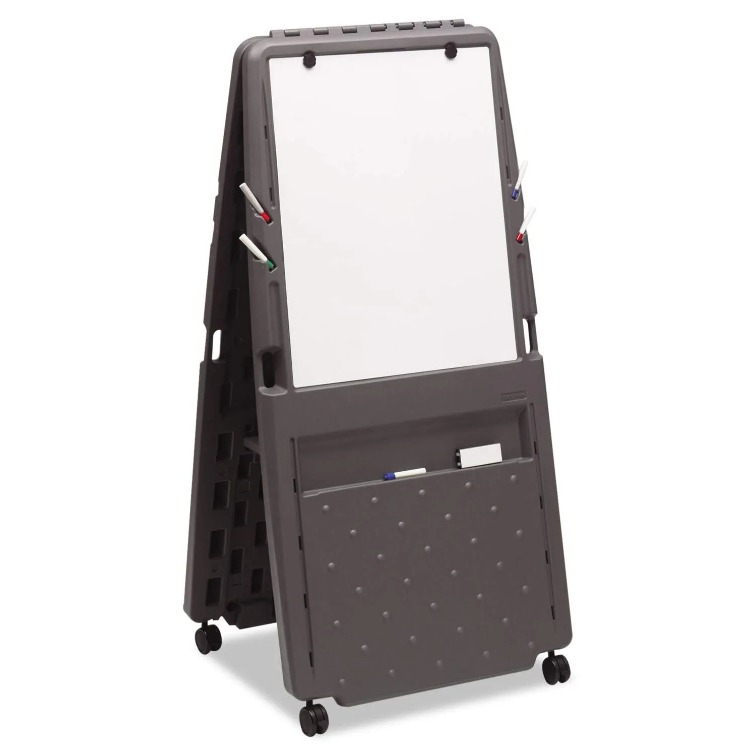 Iceberg Ingenuity Presentation Flipchart Easel, Office Supplies, Dry Erase Surface, Charcoal, 34" L x 30" W x 71" H