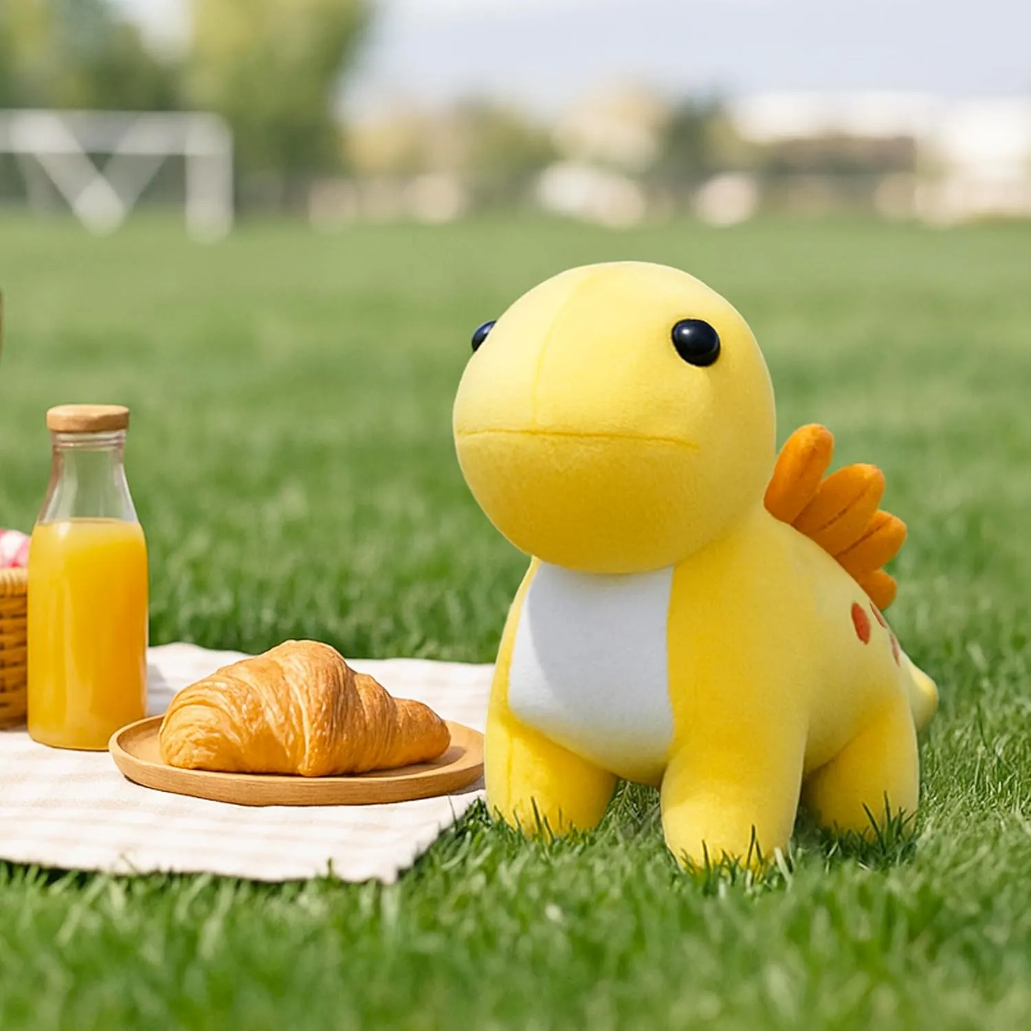 IKASA Dinosaur Stuffed Animals Plush Toys,Cuddly 9.5" Cute Stegosaur Soft Small Fluffy Toy, Gifts for Family Kids Girls Boys Children