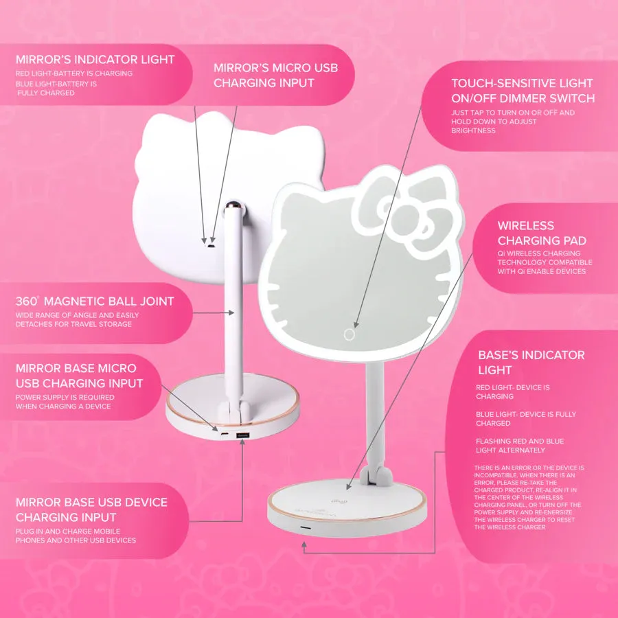 Impressions Vanity - Hello Kitty LED Rechargeable Makeup Mirror