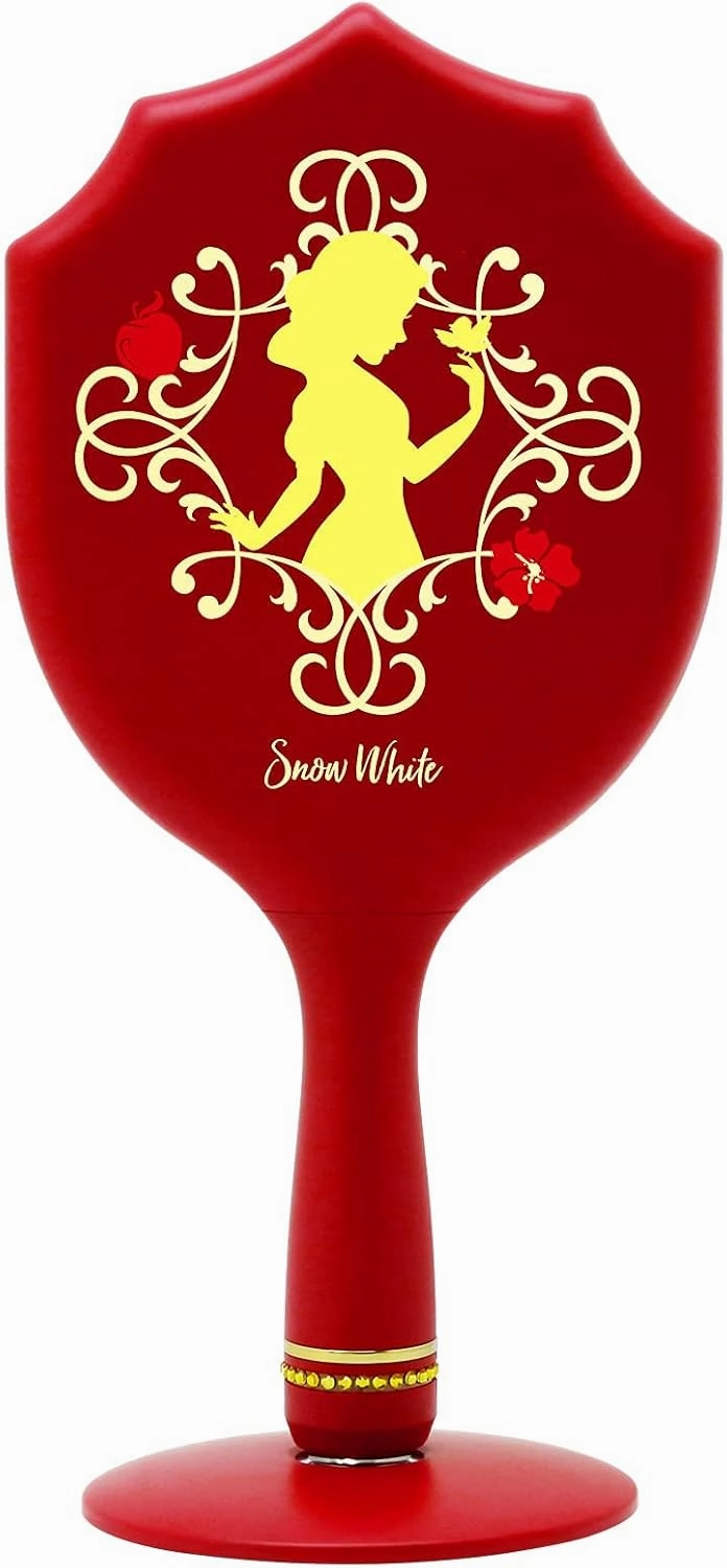 Impressions Vanity Disney Princess Snow White LED Handheld Makeup Mirror with Standing Base, Vanity Mirror with Shimmering Button