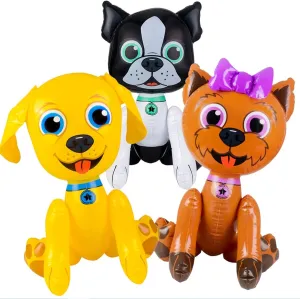 Inflatable Puppy Dogs, 3 Pc Set, 24 Inch Decorations, Toys Colorful Photo Prop