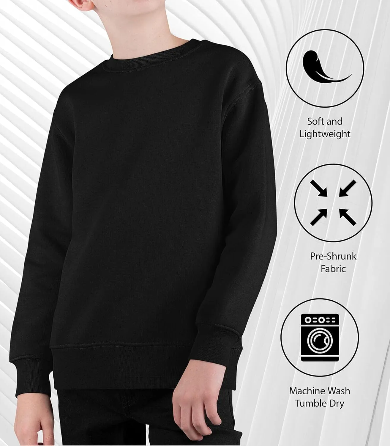 Instant Message - Dear Santa Dinosaur - Toddler & Youth Crewneck Fleece Sweatshirt