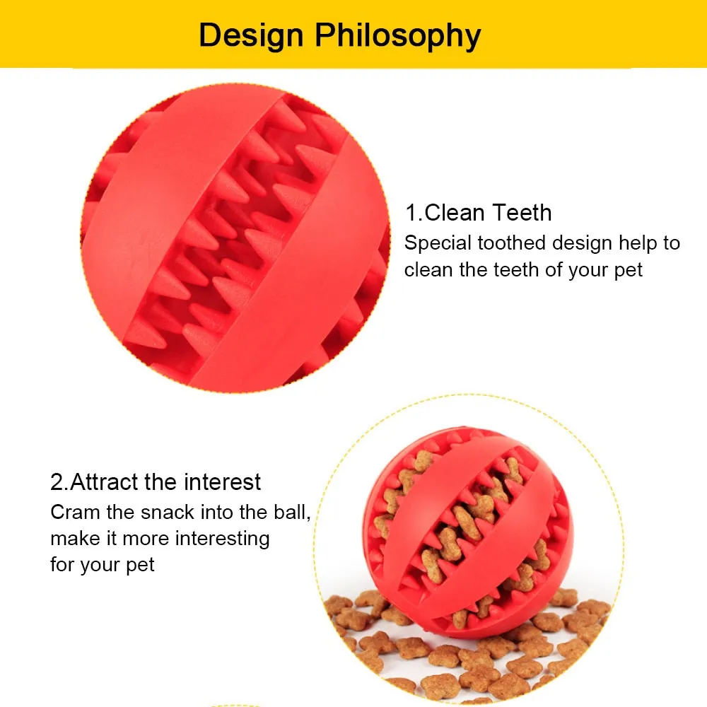 Interactive Rubber Food Ball