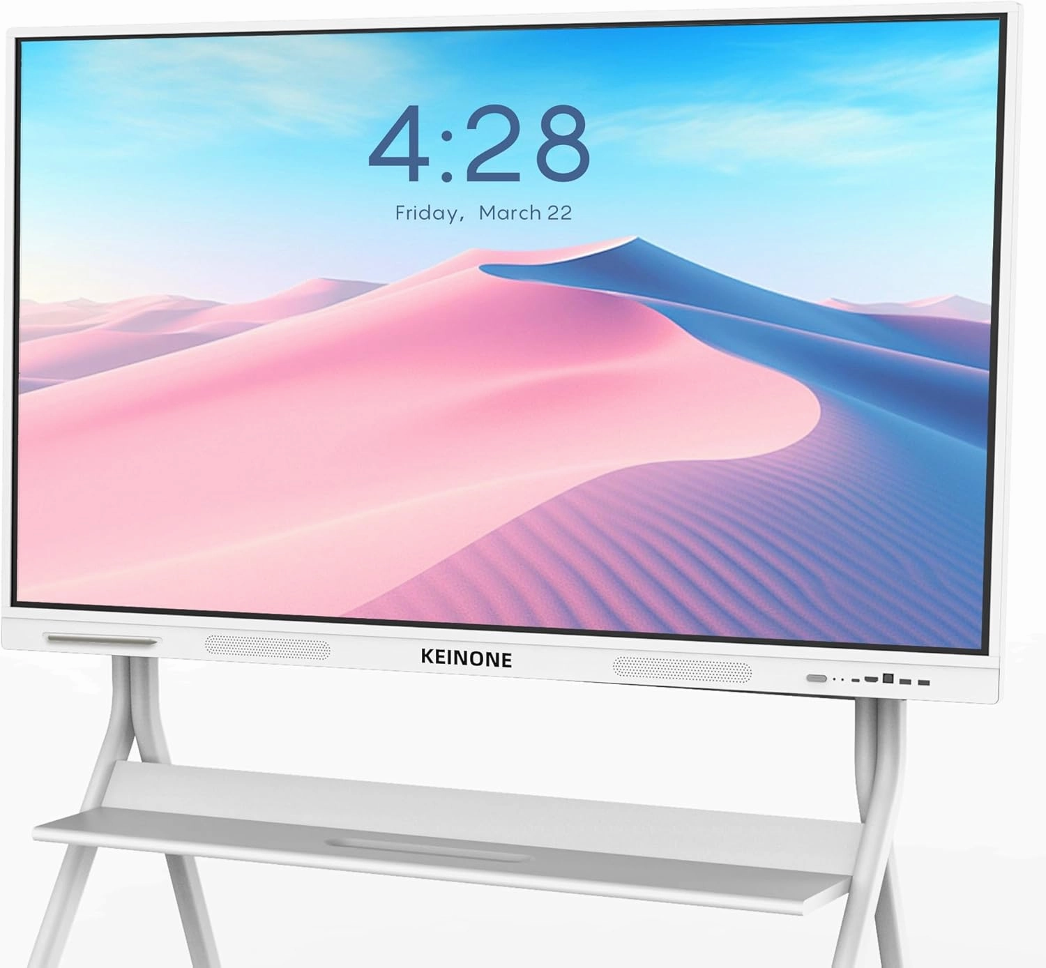 Interactive Smart Board for Classroom, 55” 8 128 GB Electronic Digital Whiteboard Built-in Android OS & Open App Ecosystem - 4K Touchscreen Smartboard for Home Office School Studio Display