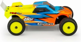 J Concepts Inc. Clear Body, Finnisher: Mini-T 2.0 Body with Rear Spoiler, JCO0420