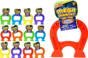 JA-RU Kidz Science Jumbo Magnet Toy (12 Horseshoe Magnets) Strong Magnetic Toys for Kids. Classroom Must Haves, Science Kit & Back to School Supply Kits. Preschool STEM Learning Activities. 5460-12p