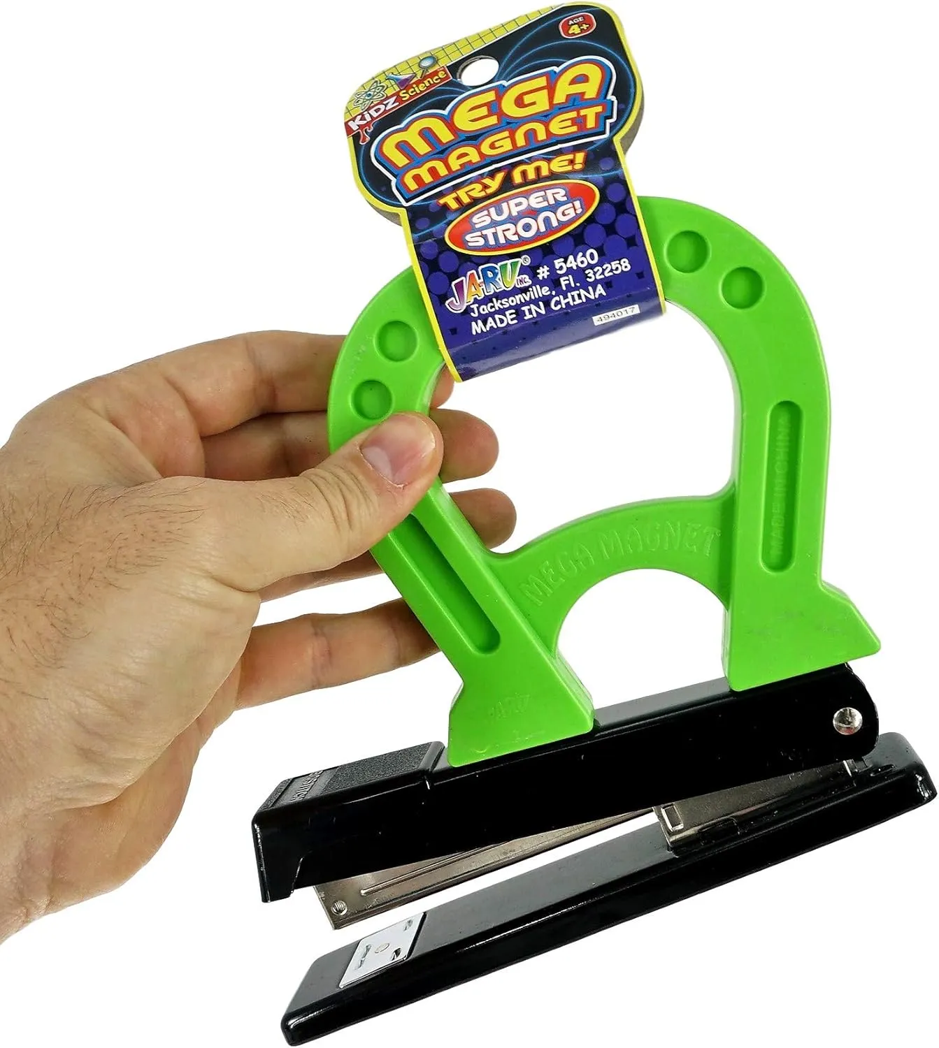 JA-RU Kidz Science Jumbo Magnet Toy (12 Horseshoe Magnets) Strong Magnetic Toys for Kids. Classroom Must Haves, Science Kit & Back to School Supply Kits. Preschool STEM Learning Activities. 5460-12p