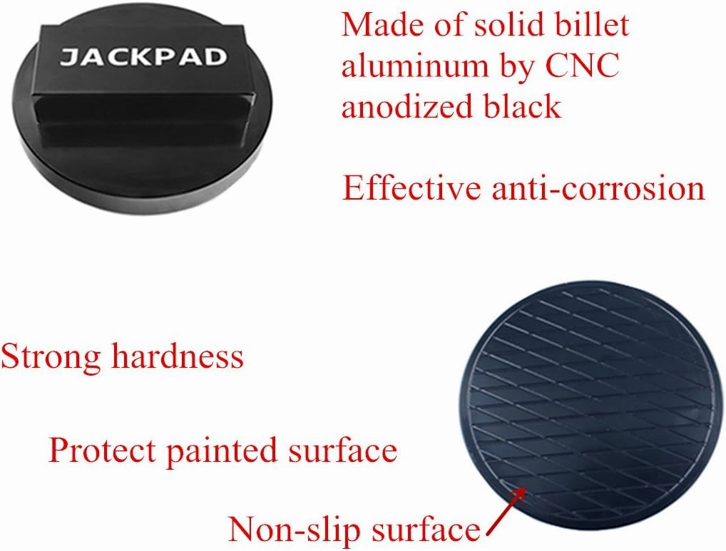 Jack Pad Adapter Anodized Black Replacement for B-MW 135 335 535 E82 E88 E46 E90 E91 E92 E93 E38 E39 E60 E61 E63 E64 E65 E66 E70 E71 E89 X5 X6 X3 1M M3 M5 M6 F01 F02 F30 F10,Mini (3 pcs)