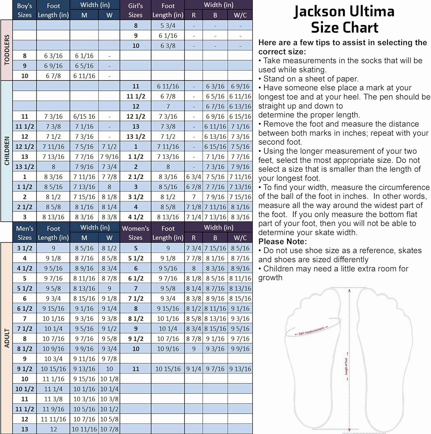 Jackson Evo Womens/Girls Figure Skate