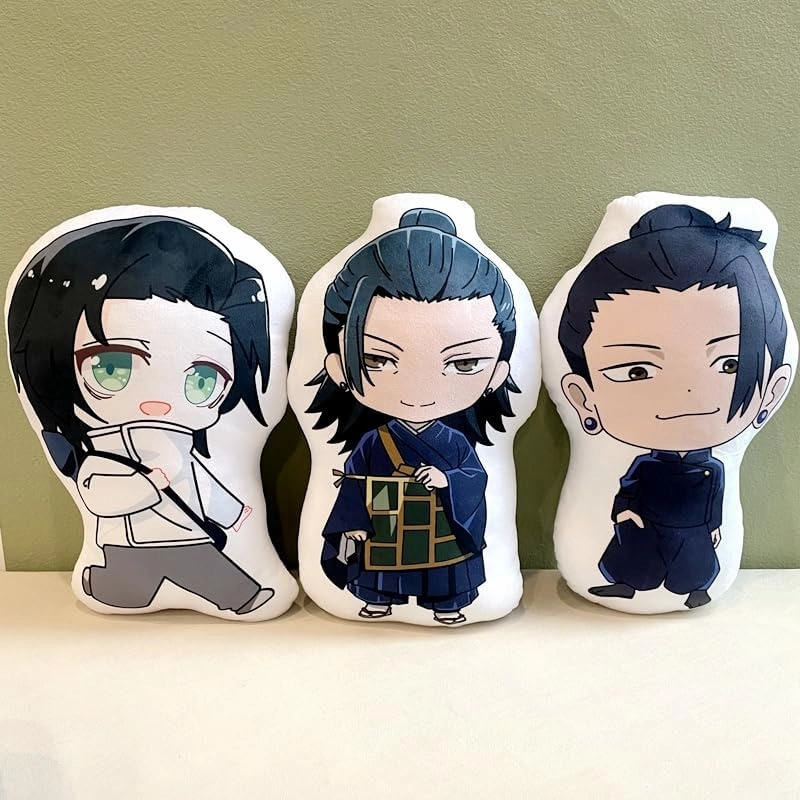 JJK Plush Figure Getō Suguru Throw Pillow 45cm Anime Soft Figure JJK Hug Pillow Cushion Home Sofa Decoration Collectible Gifts for Fans