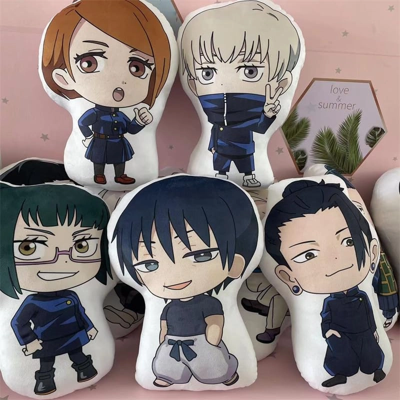 JJK Plush Figure Getō Suguru Throw Pillow 45cm Anime Soft Figure JJK Hug Pillow Cushion Home Sofa Decoration Collectible Gifts for Fans