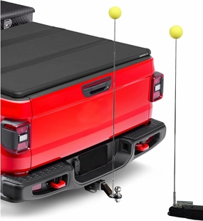 JOUNJIP 52 inch Magnetic Trailer Hitch Alignment Kit - [Upgraded] Wider Base for Boat Camper Horse Trailer RV Hitching Towing Accessories -Adjustable Guide Poles Extend Up to 52” - 2 pcs