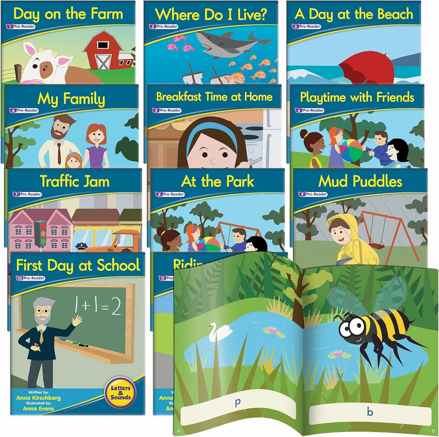 Junior Learning JL380 Decodable Readers Phase 1 - Phonemic Awareness Fiction