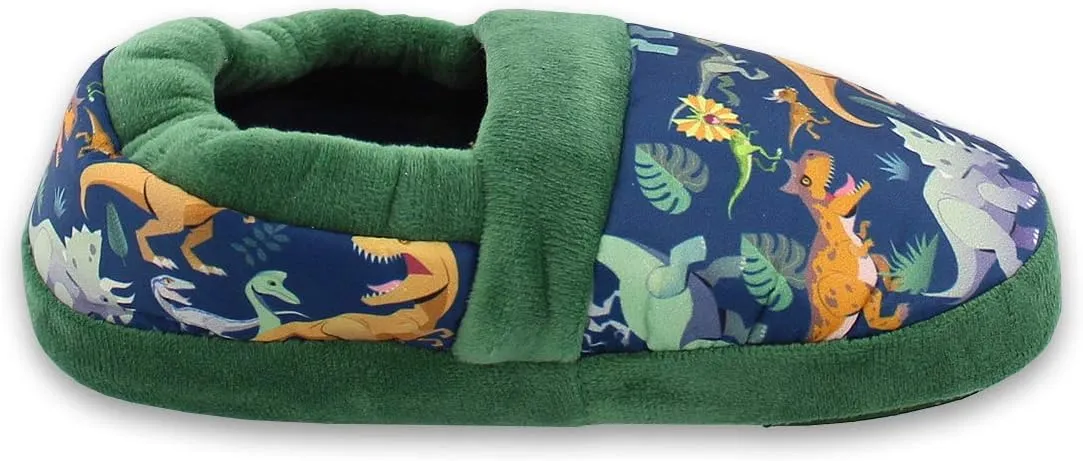 Jurassic World Dinosaur Boys Toddler Plush Aline Slippers
