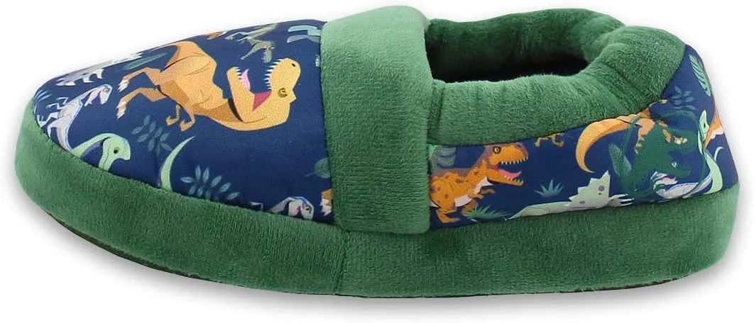 Jurassic World Dinosaur Boys Toddler Plush Aline Slippers