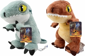 Jurassic World Dominion - Super Soft Gift Quality Plush Dinosaur 6" 15cm Toy Sets - (Pack of 2)