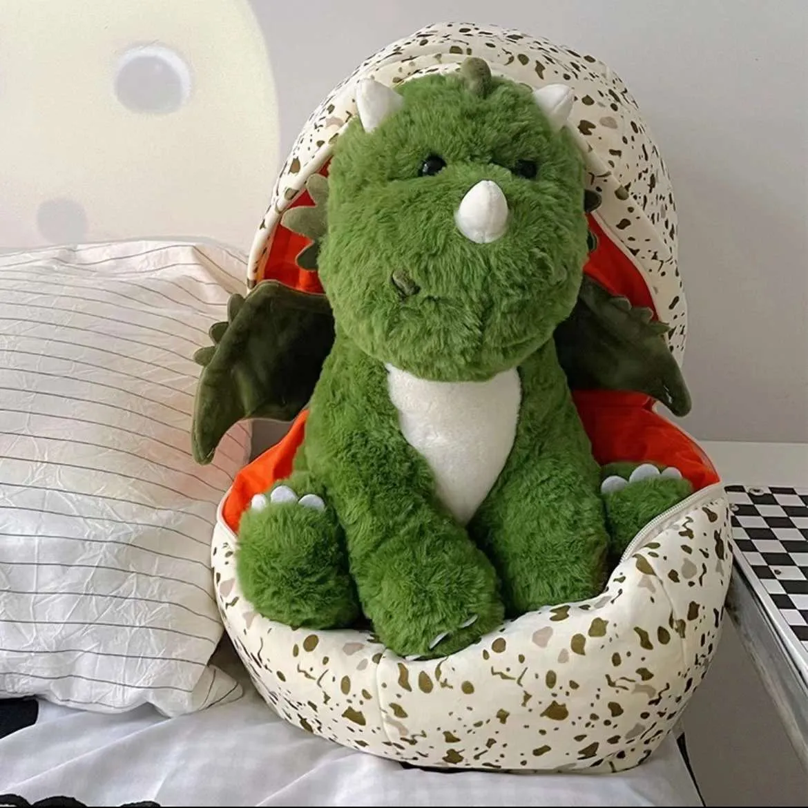 Kawaii Dinosaur and Egg Plush