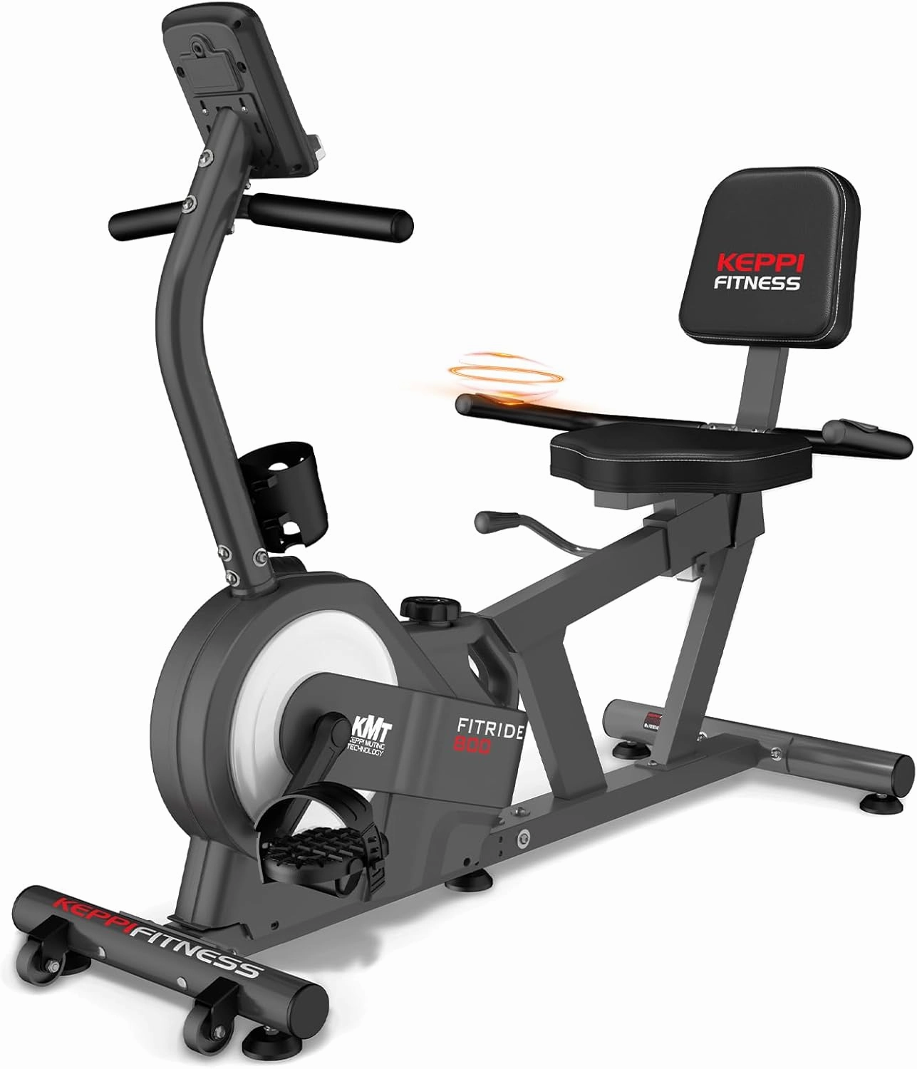 KeppiFitness Recumbent Exercise Bike, Recumbent Bike for Adults with Magnetic Resistance, Exercise Bike for Home 380LB Capacity, Cardio Stationary Bikes for Seniors with Pulse Sensor