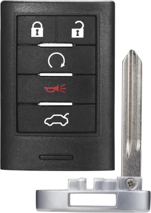 Key fob VOFONO Keyless Entry Remote Smart Replacement Compatible with Cadillac CTS 2008-2015/ STS 2008-2011 (FCC ID: M3N5WY7777A) 5 Buttons