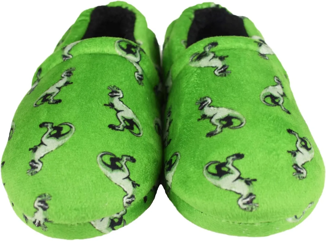 Kids Big Boys Warm Slippers with Soft Memory Foam Indoor Anti-Slip Cute Dinosaur Slippers