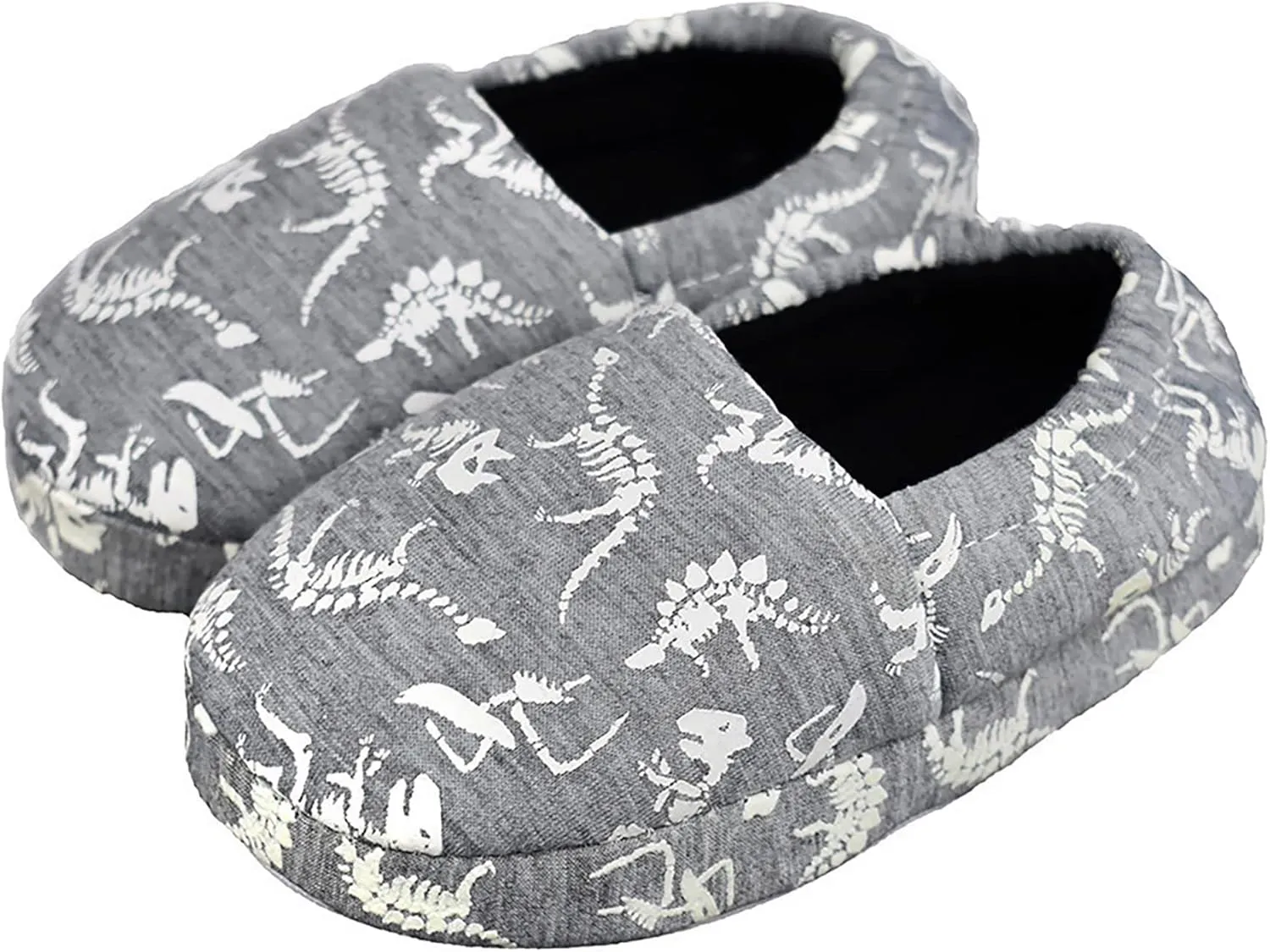 Kids Big Boys Warm Slippers with Soft Memory Foam Indoor Anti-Slip Cute Dinosaur Slippers