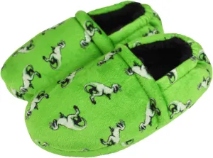 Kids Big Boys Warm Slippers with Soft Memory Foam Indoor Anti-Slip Cute Dinosaur Slippers
