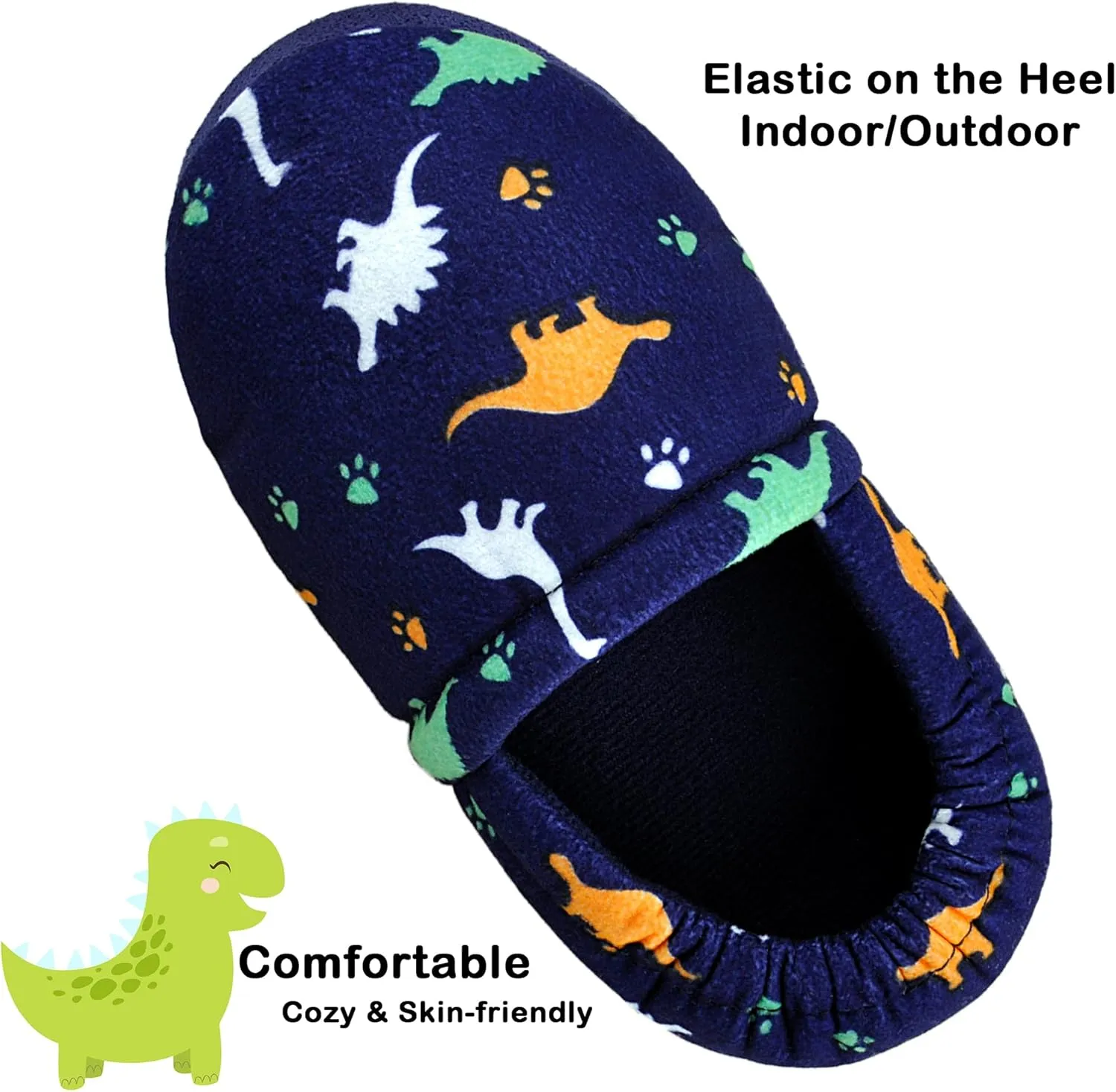 Kids Slippers Boys House shoes Anti Skid Bedroom Dinosaur