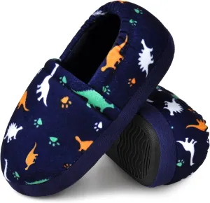 Kids Slippers Boys House shoes Anti Skid Bedroom Dinosaur