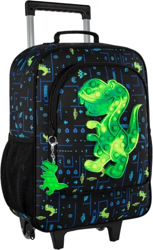 Kids Suitcase with Wheels for Girls and Boys, Rolling Carry on Luggage for Toddler Children