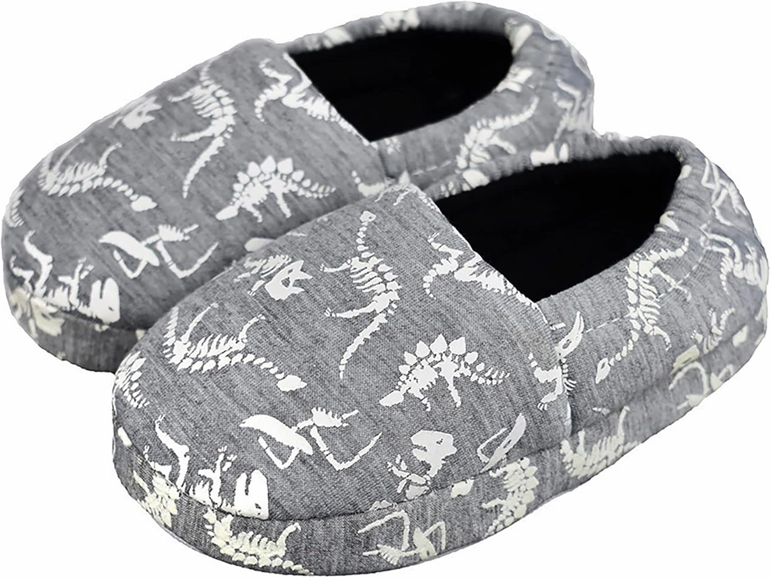 Kids Big Boys Warm Slippers with Soft Memory Foam Indoor Anti-Slip Cute Dinosaur Slippers