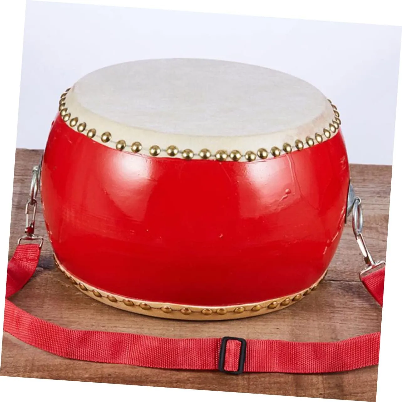 Kisangel Performance Drum Set for Boys and Girls Toddler Drum Toy Straps Sticks 23cm Develop Hand-eye Coordination