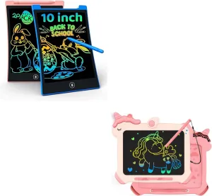 KOKODI Kid Toys LCD Writing Tablet, Colorful Toddler Drawing Pad Doodle Board Erasable, Educational Learning Toys Birthday Gifts for Girls Boys Age 3 4 5 6 7 8