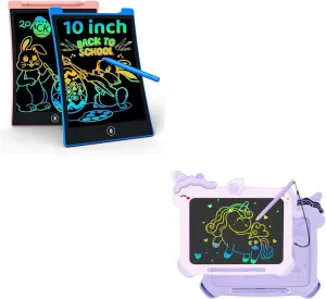 KOKODI Kid Toys LCD Writing Tablet, Colorful Toddler Drawing Pad Doodle Board Erasable, Educational Learning Toys Birthday Gifts for Girls Boys Age 3 4 5 6 7 8