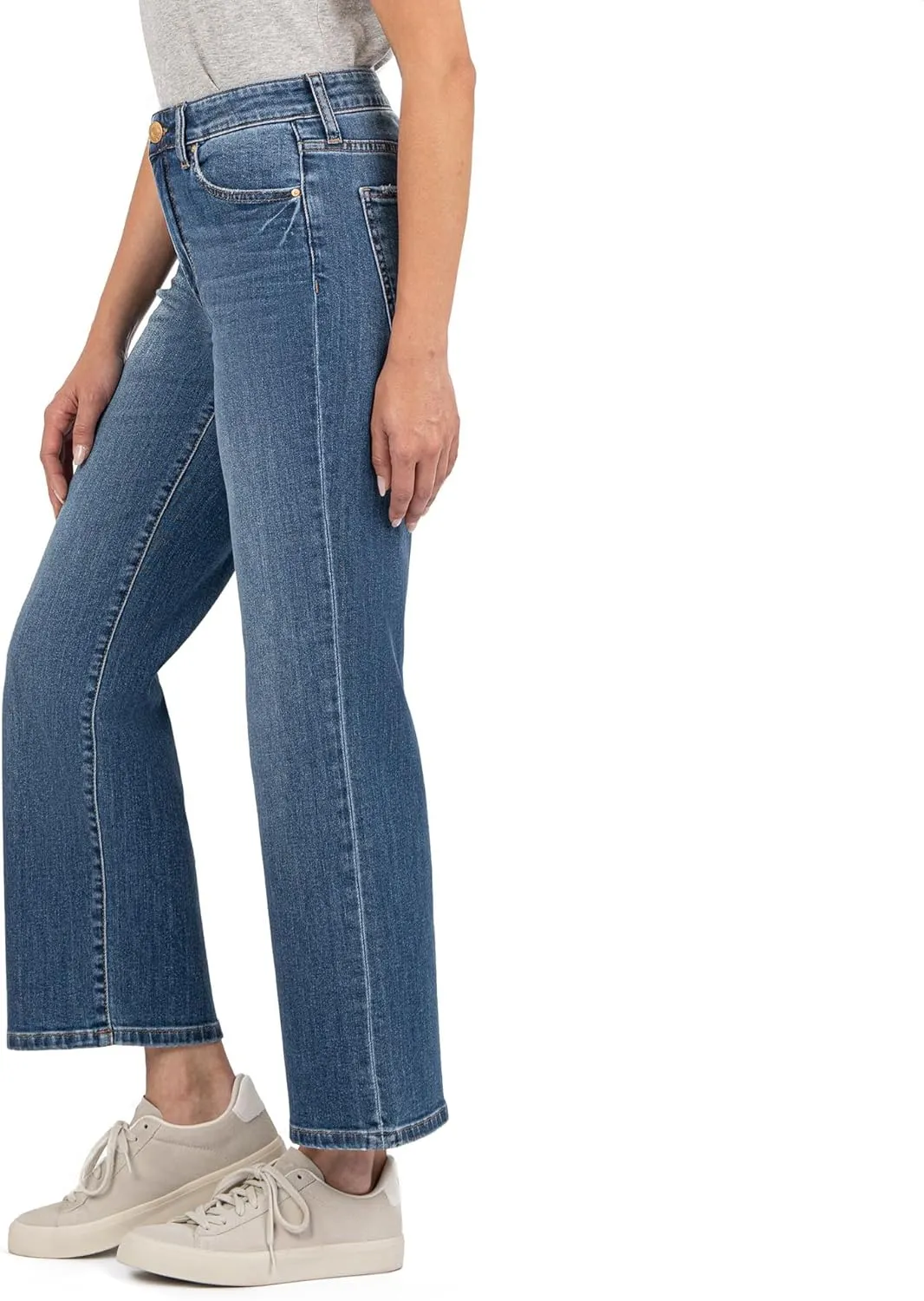 KUT from the Kloth Women's Charlotte High Rise Wide Leg with Regular Hem