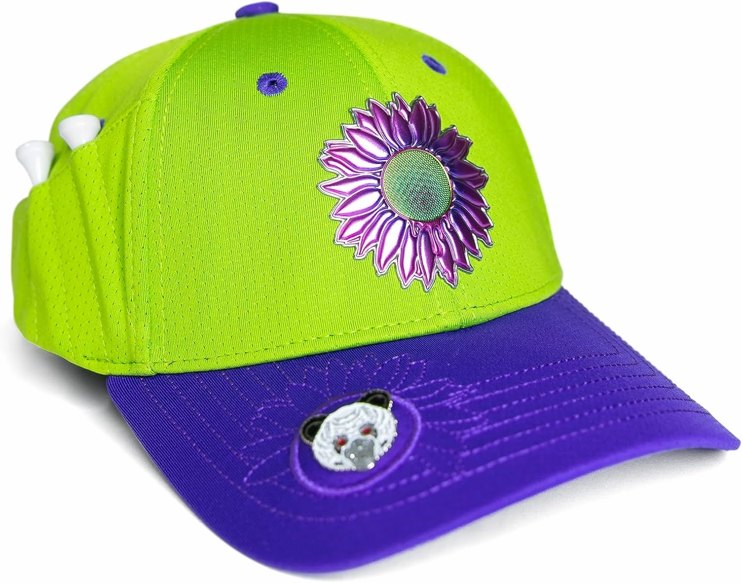 Ladies Adjustable Hats - Tee Holder with Tees & Bill Magnet with Ball Marker - 100% Custom Made