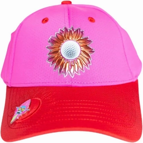 Ladies Adjustable Hats - Tee Holder with Tees & Bill Magnet with Ball Marker - 100% Custom Made
