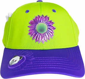 Ladies Adjustable Hats - Tee Holder with Tees & Bill Magnet with Ball Marker - 100% Custom Made