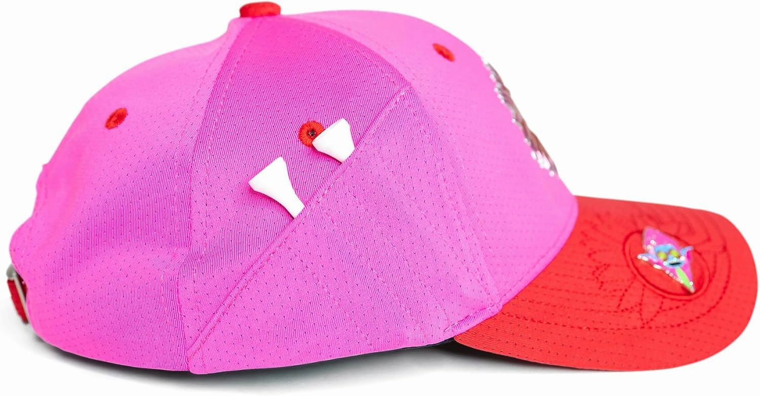 Ladies Adjustable Hats - Tee Holder with Tees & Bill Magnet with Ball Marker - 100% Custom Made
