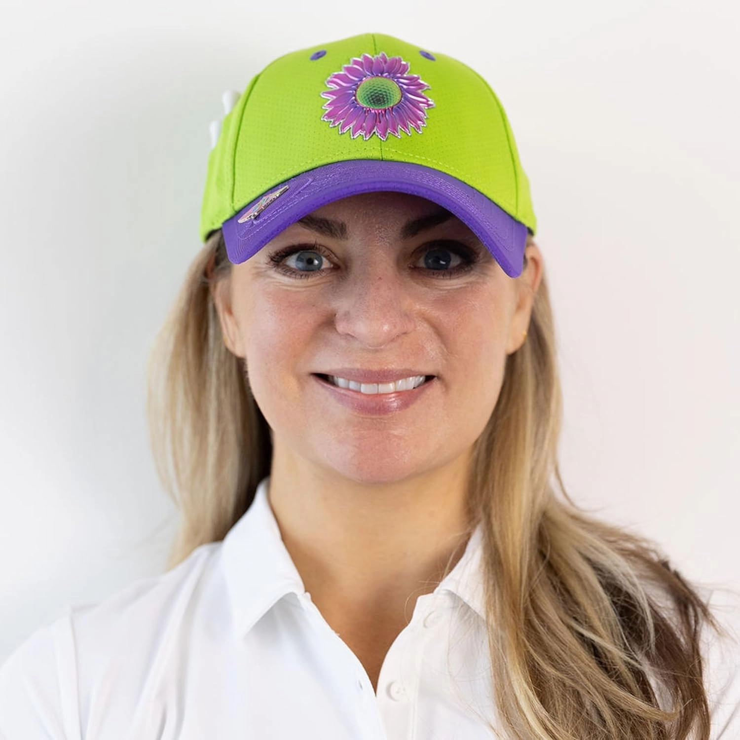 Ladies Adjustable Hats - Tee Holder with Tees & Bill Magnet with Ball Marker - 100% Custom Made