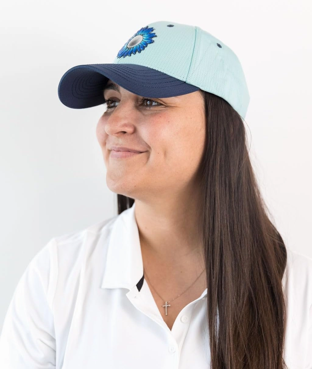 Ladies Adjustable Hats - Tee Holder with Tees & Bill Magnet with Ball Marker - 100% Custom Made