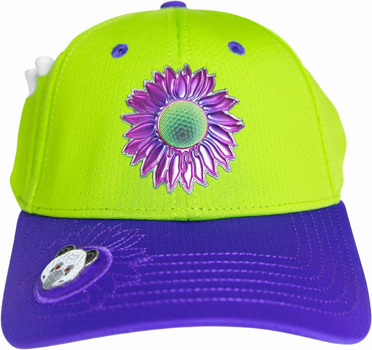 Ladies Adjustable Hats - Tee Holder with Tees & Bill Magnet with Ball Marker - 100% Custom Made