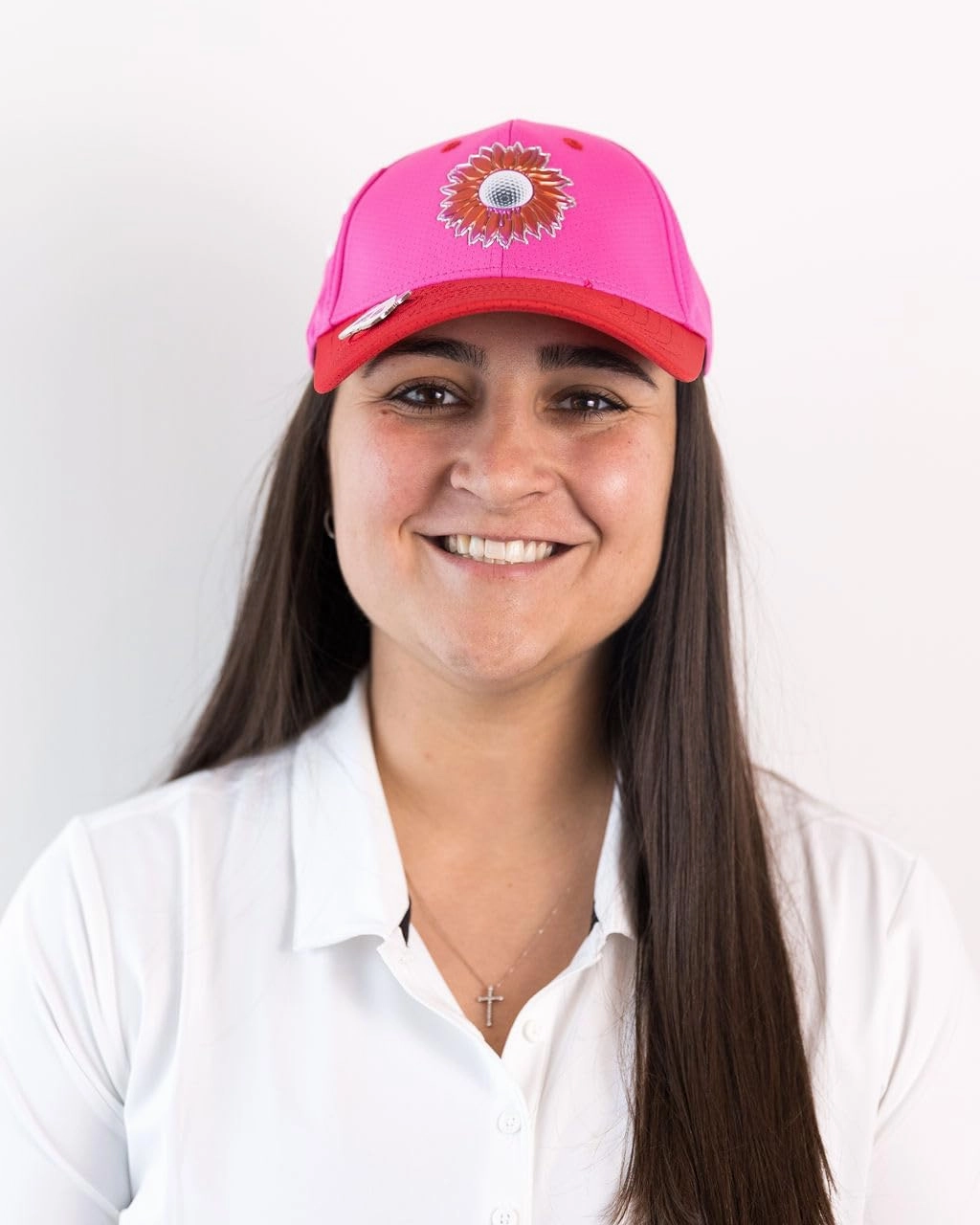 Ladies Adjustable Hats - Tee Holder with Tees & Bill Magnet with Ball Marker - 100% Custom Made