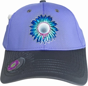 Ladies Adjustable Hats - Tee Holder with Tees & Bill Magnet with Ball Marker - 100% Custom Made