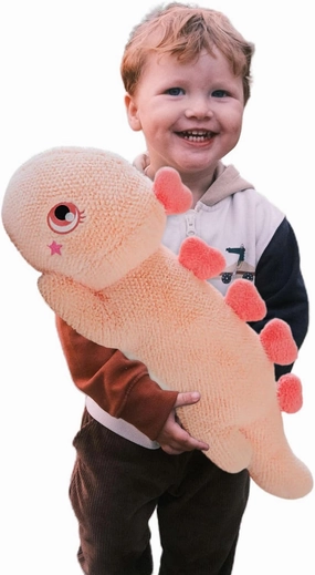 Large Dinosaur Stuffed Animal Plush Toy, Dinosaur Cute Soft Plush Pillow Toys,Huge Big Size Fluffy Plushy Fat Plushie Gifts for Kids (Pink,39 inch)